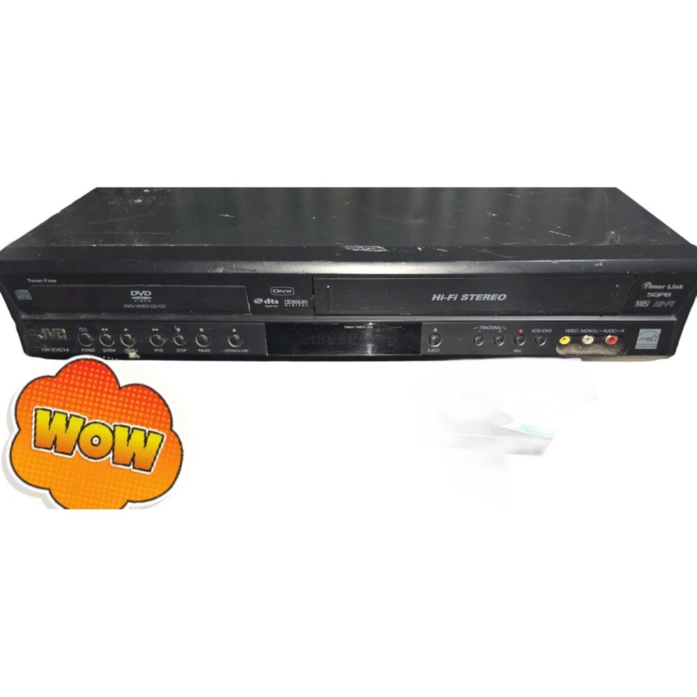 JVC HR-XVC14BUS DVD VHS Combo VHS Player with Remote HR-XVC14 VCR *NO REMOTE